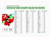 Sales Tax Map Ohio State Sales Tax Ohio State Sales Tax Map