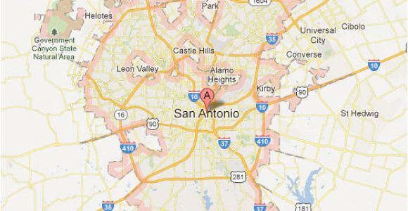 San Antonio Texas Street Map San Antonio Map tour Texas