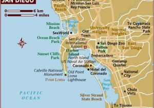 San Diego On A Map Of California Map Of San Diego