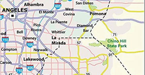 San Dimas California Map Amazon Com Los Angeles County Map Laminated 36 W X 37 H