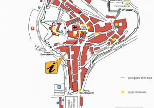 San Gimignano Italy Map San Gimignano Guide to the town Map with Keys Visit San Gimignano