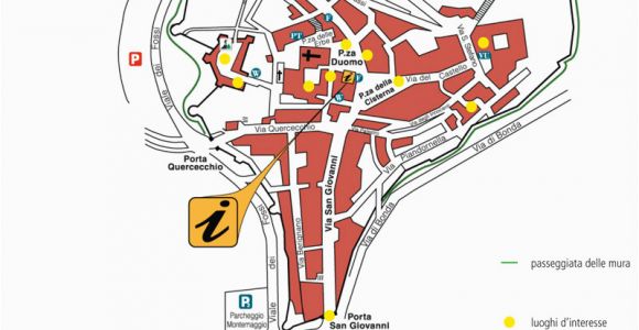 San Gimignano Italy Map San Gimignano Guide to the town Map with Keys Visit San Gimignano