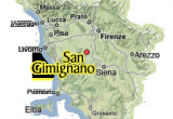 San Gimignano Italy Map San Gimignano Tuscany San Gimignano Near Siena Florence