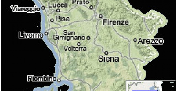 San Lorenzo Italy Map Tuscany Map Map Of Tuscany Italy