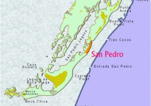 San Pedro Spain Map Belize Maps Map Of Ambergris Caye Belize and Belizean area