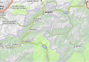 San Pellegrino Italy Map Mapa Passo San Pellegrino Plan Passo San Pellegrino Viamichelin