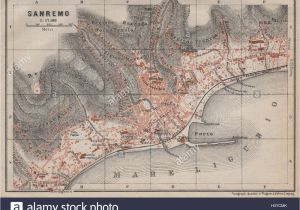 San Remo Italy Map Old Map Of Liguria Stock Photos Old Map Of Liguria Stock Images