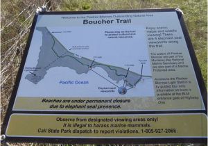 San Simeon California Map Boucher Trail Map Bild Von Piedras Blancas San Simeon Tripadvisor