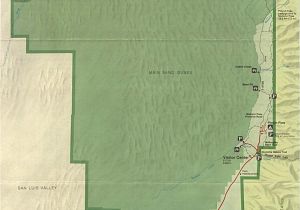 Sand Dunes Colorado Map Maps Of United States National Parks and Monuments