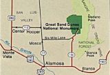 Sand Dunes Colorado Map Maps Of United States National Parks and Monuments