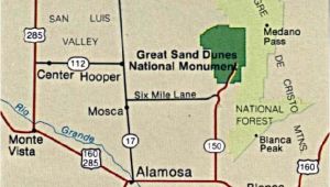 Sand Dunes Colorado Map Maps Of United States National Parks and Monuments