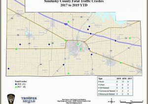 Sandusky County Ohio Map Ohio State Highway Patrol
