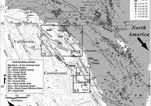 Sanger California Map Bends Sedimentary Basins and Earthquake Hazards Tectonics Of