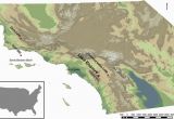 Santa Ana Map Of California Map Of southern California Showing Location Of Lake Elsinore and Odp