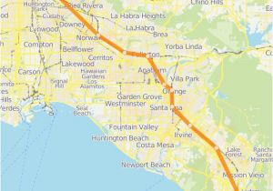 Santa Fe Springs California Map orange County Line Route Time Schedules Stops Maps southbound