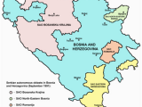 Sarajevo Map Europe Serbian Autonomous Provinces From 1991 92 Created In