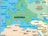 Sardinia On Map Of Europe Europe