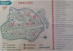 Sarlat France Map Plan De La Cite Historique De Sarlat Picture Of tourist