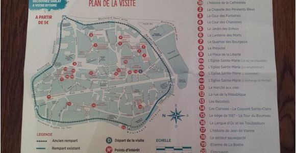 Sarlat France Map Plan De La Cite Historique De Sarlat Picture Of tourist