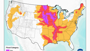 Satellite Map Minnesota Rising Rivers to Put More Communities at Risk Of Flood Disaster In