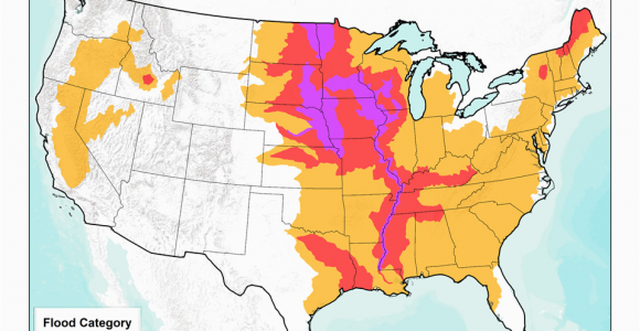 Satellite Map Minnesota Rising Rivers to Put More Communities at Risk Of Flood Disaster In