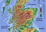 Scotland On A Map Of Europe Map Showing Mountainous areas Of Scotland Maps Map