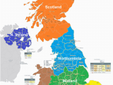 Scotland On A Map Of Europe Map Uk Divided Into 10 States Random Fascination Map