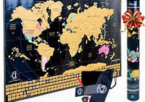 Scratch Off Europe Map Scratch Off Map Of the World Poster Travel Map Tracker with Us States Outlined and Country Flags Bright and Vibrant Colors Perfect Gift for