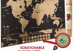 Scratch Off Europe Map Scratch Off World Map Poster Travel Journal as Travel Decor