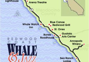 Sea Ranch California Map Gualala Arts 2009 Whale Jazz Festival Venue Map