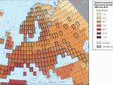 Sea Temperature Map Europe Global and European Temperature European Environment Agency