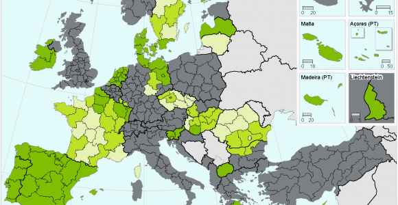 Seaports In Europe Map Inland Transport Infrastructure at Regional Level