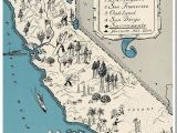 Seaside California Map California Map It Vintage Pinterest California Beach