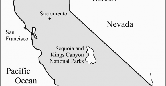 Sequoia National Park California Map Location Map Of Sequoia and Kings Canyon National Parks California