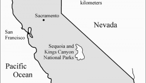 Sequoia National Park Map California Location Map Of Sequoia and Kings Canyon National Parks California