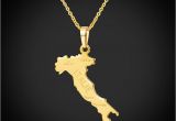 Shape Of Italy Map Italy Map Pendant Necklace 18k Gold Plated Country Shape Jewelry for