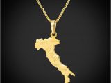 Shape Of Italy Map Italy Map Pendant Necklace 18k Gold Plated Country Shape Jewelry for