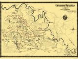 Shiloh Tennessee Map Chickamauga Battlefield Tennessee 1895 32 X 23 Genealogy