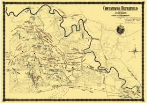 Shiloh Tennessee Map Chickamauga Battlefield Tennessee 1895 32 X 23 Genealogy