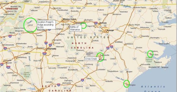 Show A Map Of north Carolina Map Of north Carolina and where Fraser S Ridge Would Be Outlander