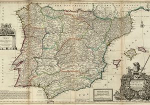 Show Me the Map Of Spain File Spain and Portugal Herman Moll 1711 Jpg Wikimedia