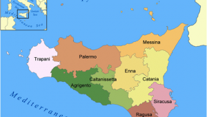 Sicily Map Europe A Snapshot Of Sicily Located In the Central Mediterranean