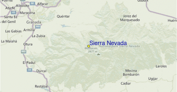 Sierra Nevada Spain Map Sierra Nevada Pra Vodce Po Sta Edisku Mapa Lokaca Sierra Nevada