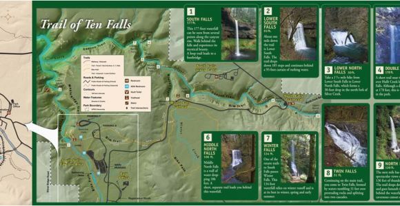 Silver Falls oregon Map Silver Falls State Park Maplets