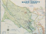 Silver Lake California Map 1948 Metsker Map Of Marin County California Neatline Antique Maps