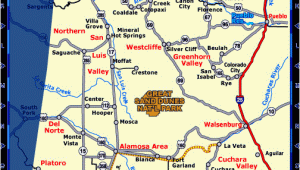 Silver Lake Colorado Map south Central Colorado Map Co Vacation Directory