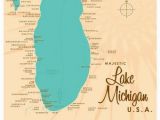 Silver Lake Michigan Map Lake Michigan Etsy