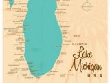 Silver Lake Michigan Map Lake Michigan Etsy