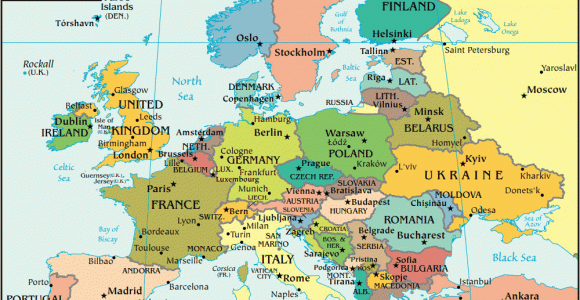 Simple Map Of Europe Countries Europe Map and Satellite Image