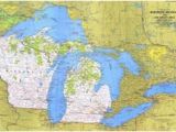 Sister Lakes Michigan Map Affordable Maps Of Michigan Posters for Sale at Allposters Com